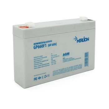 Акумуляторна батарея MERLION AGM GP660F1 6V 6Ah (150 x 35 x 90 (100)) White Q10 (UG-34455)