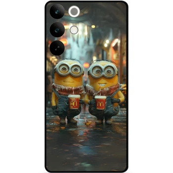 Силиконовый чехол бампер Candy для Realme C85 Pro с картинкой Миньоны Minion