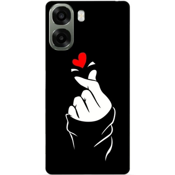 Чехол силиконовый бампер Candy для Oppo A6x с рисунком Знак любви