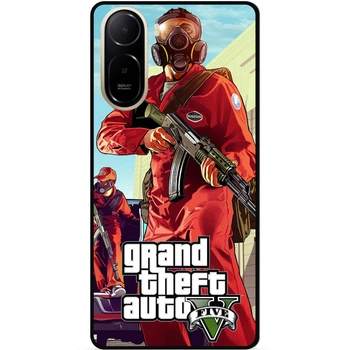 Силиконовый чехол бампер Candy для Xiaomi Redmi A7 Pro с картинкой GTA ГТА