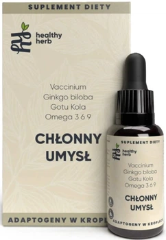 Fitokompleks Healthy Herb Chłonny Umysł Omega‑3‑6‑9 płyn 30 ml (5904708324435)