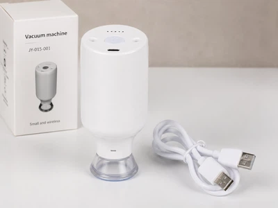 Вакуумний насос для вакуумних пакетів бездротовий USB перезаряджається Без бренду