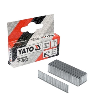 Цвяхи YATO YT-7032 тип J 10 мм для будівельного степлера 1000 шт для оздоблювальних та меблевих робіт