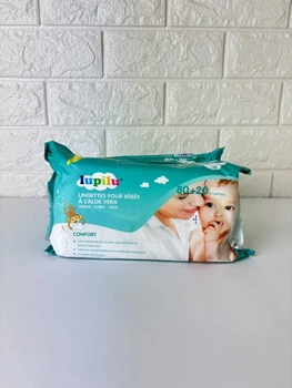 Вологі серветки Lupilu Comfort 80+20 шт