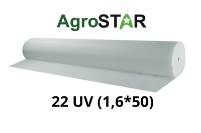 Агроволокно AgroStar 22 UV белое 1.6x50м для защиты растений от заморозков и вредителей BAU_А0050115