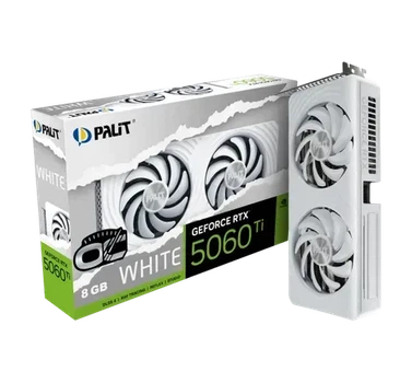 Видеокарта Palit GeForce RTX 5060 Ti White OC (NE7506TU19P1-GB2062M)