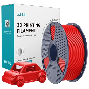 Филамент (пластик для 3D-принтера) SUNLU PETG Red 1,75 мм 1 кг SR-0219