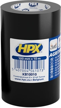 УФ-стойкая ремонтная агро-лента HPX Agritape 100 мм х 10 м Черная (KB10010)