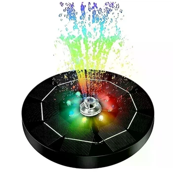 Плавающий фонтан для бассейна InPool 87494 черный на солнечной батарее с LED подсветкой (9-163-87494)