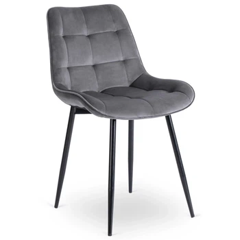 Стул MEBEL ELITE CHRIS Серый верюр ME.CHRIS/P/CZ/V/K