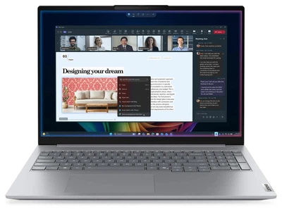 Ноутбук Lenovo ThinkBook 16 Gen 9 (21UR0074PB), Intel Core Ultra 5 325 / 16" / RAM 16 ГБ DDR5 / SSD 512 ГБ / Intel Graphics / Windows 11 Pro / Сірий