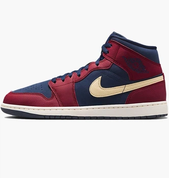 Кросівки Air Jordan 1 Mid Se Blue/Bordo IO7449-600 45