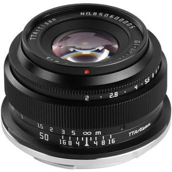 Обʼєктив TTArtisan 50mm f/2 FE для Sony (Black)