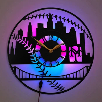 Настенные часы New York Mets с LED-подсветкой