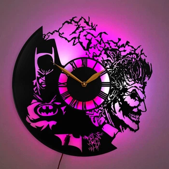 Годинник Batman з LED-підсвіткою, подарунок для чоловіка, годинник Joker, LED-лампа, годинник Batman