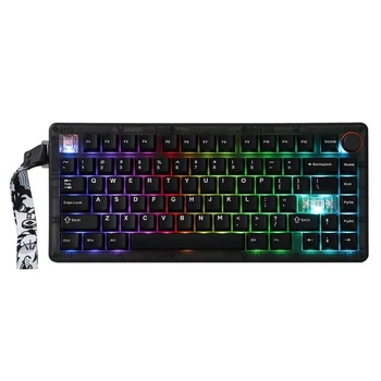 Механическая клавиатура CIDOO QK75 Wireless RGB Hot Swap 75%, Bluetooth 5.0, 2.4 ГГц, USB-C