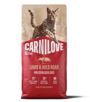 Сухий корм для стерилізованих котів Carnilove Active Cat Lamb & Wild Boar Sterilised ягня і дикий кабан 6 кг
