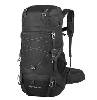 Туристичний рюкзак WESTTUNE 50 л з дощовиком чорний