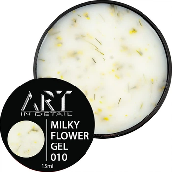 ART Builder Gel Milky Flower №010, 15 мл