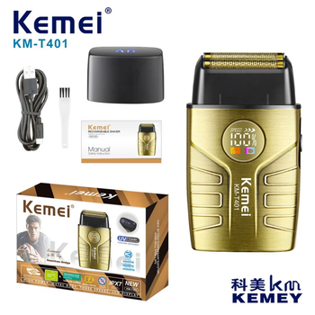 Электробритва KM-T401 / Шейвер Kemei для бритья бороды