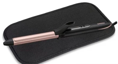 Плойка Babyliss, 37Вт, темп.режимов-6, d -19mm, 160-210с, термо коврик, кварц, керамика, черно-розовый c450e