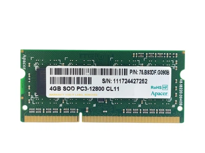 Оперативна пам'ять для ноутбука SODIMM Apacer DDR3 4Gb 1600MHz PC3-12800S (75.B93DF.G090B) 14900 Б/У