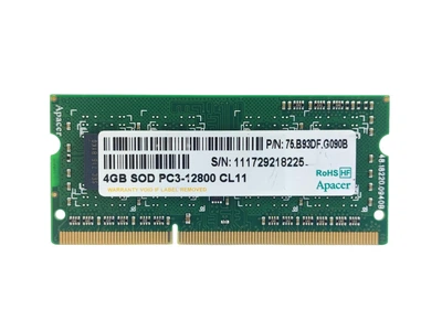 Оперативна пам'ять для ноутбука SODIMM Apacer DDR3 4Gb 1600MHz PC3-12800S (75.B93DF.G090B) 14889 Б/У