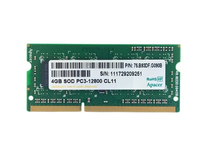 Оперативная память для ноутбука SODIMM Apacer DDR3 4Gb 1600MHz PC3-12800S (75.B93DF.G090B) 14894 Б/У