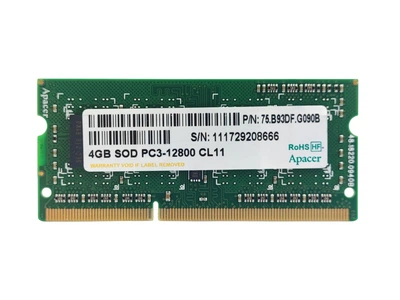 Оперативная память для ноутбука SODIMM Apacer DDR3 4Gb 1600MHz PC3-12800S (75.B93DF.G090B) 14910 Б/У