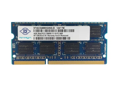 Оперативна пам'ять для ноутбука SODIMM Nanya DDR3 4Gb 1600MHz PC3-12800S (NT4GC64B8HG0NS-DI) 14956 Б/У