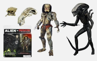 Колекційний набір Alien vs Predator / Чужий проти Хижака — фігурки Xenomorph та Predator з аксесуарами, AVP action figures set