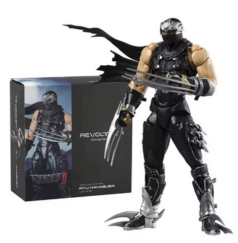 Коллекційна екшн-фігурка Ninja Gaiden - Ryu Hayabusa (Рю Хаябуса), Amazing Yamaguchi Revoltech, фігура рушійна з аксесуарами, 15 см