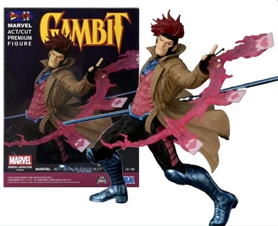 Коллекционная фигурка Гамбит Реми Лебо с эффектами — статуэтка, Gambit Marvel X-Men Marvel collectible figure, 18см