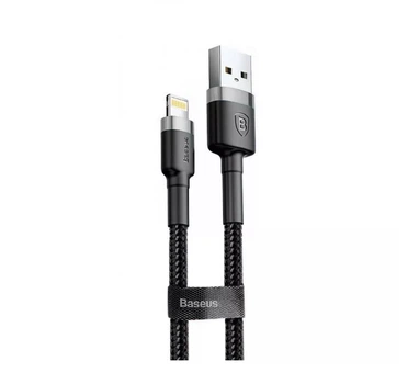 Кабель Baseus Cafule Lightning 1.5A (2m) (gray/black)