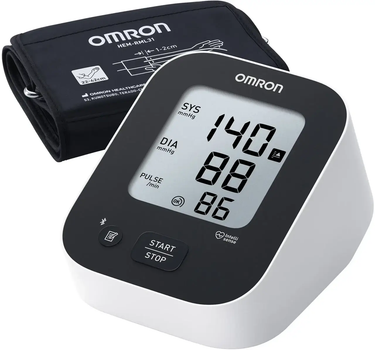 Тонометр автоматический OMRON M2+ Connect HEM-7188T1-LE на плечо с Bluetooth, манжета 22-42 см, память 30 измерений