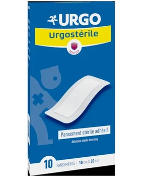 Стерильний самоклейний перев’язувальний матеріал Urgo Urgosterile 10 × 20 см, 10 шт (Урго)