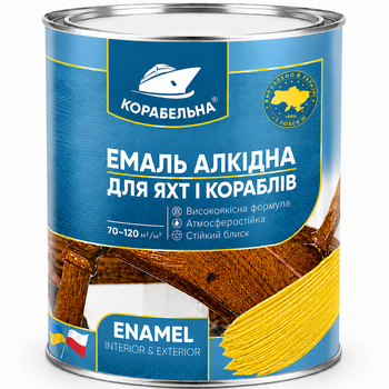 Эмаль алкидная Корабльная ПФ-115 Желтая 0,9кг
