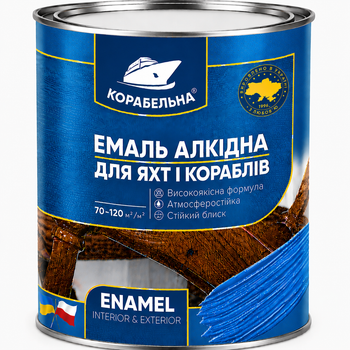 Эмаль алкидная Корабльная ПФ-115 Ярко-голубая 2,8кг