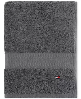 Банные полотенце Tommy Hilfiger Modern American Solid Cotton Bath Towel, угольный, 76*138см