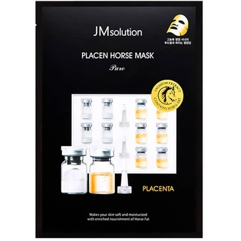 Антивозрастная плацентарная тканевая маска для лица JMsolution Placen Horse Mask 1 шт