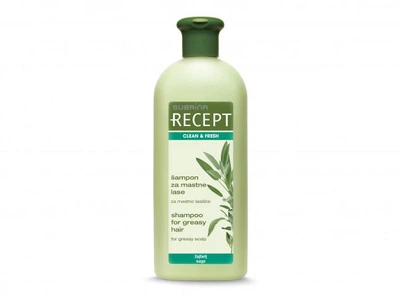 Себорегулирующий шампунь Subrina Professional Recept Clean & Fresh для очистки и ухода за жирной кожей головы 400 мл