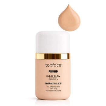 Тональна основа для обличчя Topface PROHD Hydra Glow Foundation для сяючого тону шкіри 006 Golden Dune Оливковий бежевий 30 мл