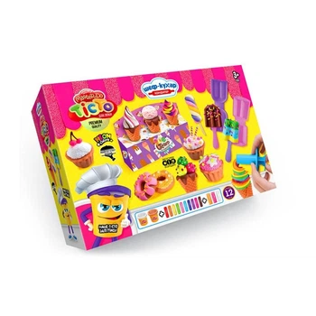 Набор креативного творчества Danko Toys тесто для лепки "Кондитер Шеф повар" (TMD-10-03U)