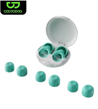 Многоразовые силиконовые беруши GOOJODOQ комплект 4 размера с чехлом Mint