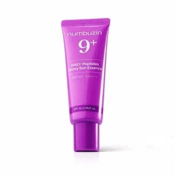 Солнцезащитная эссенция с пептидами Numbuzin No.9 NAD+ Peptides Dewy Sun Essence SPF50+ 50 мл