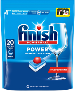 Таблетки для посудомийних машин Finish All in 1 20 шт (5900627090215)