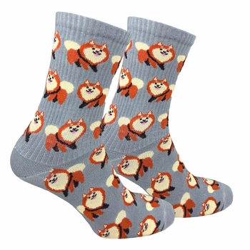 Шкарпетки Premier Socks "Шпіц”, прикольні шкарпетки з песиками, унісекс, розм. 43-45