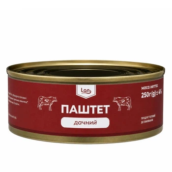 Паштет Дачный Lan в жестяной банке, 250г.