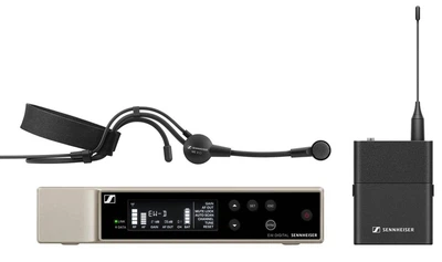 Cyfrowy zestaw bezprzewodowy z mikrofonem nagłownym Sennheiser EW-D ME3 SET (Q1-6) 470-526 MHz (4044155247343)