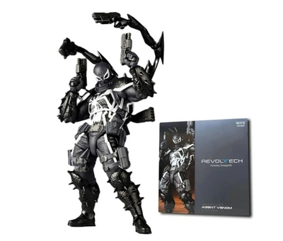 Коллекционная фигурка Агент Веном Agent Venom с аксессуарами – подвижная экшен-фигура персонажа комиксов Марвел Marvel, 18 см